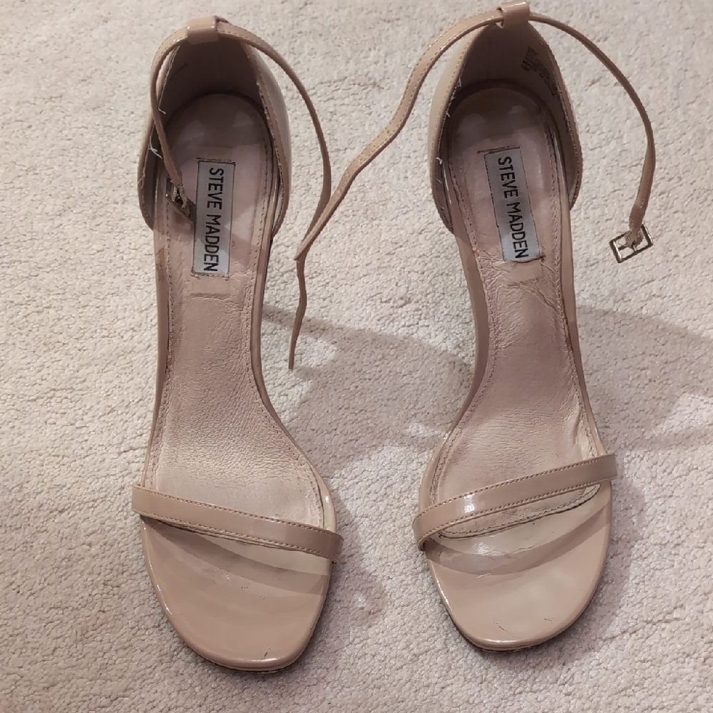 Steve Madden Tan Stiletto Heels Minimalist Design